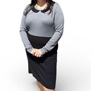 Grey & Black Sweater Dress